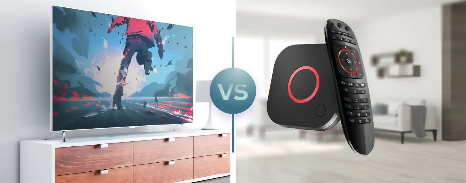 mag box interface ancienne vs smart tv moderne