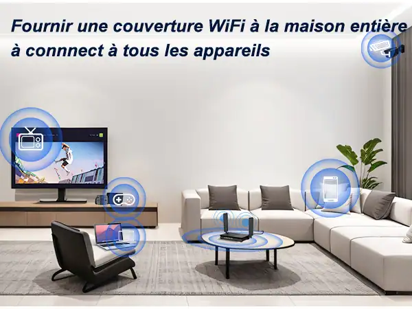 wifi 6e salon téléviseur moderne