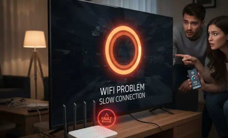 problème wifi tv buffering routeur