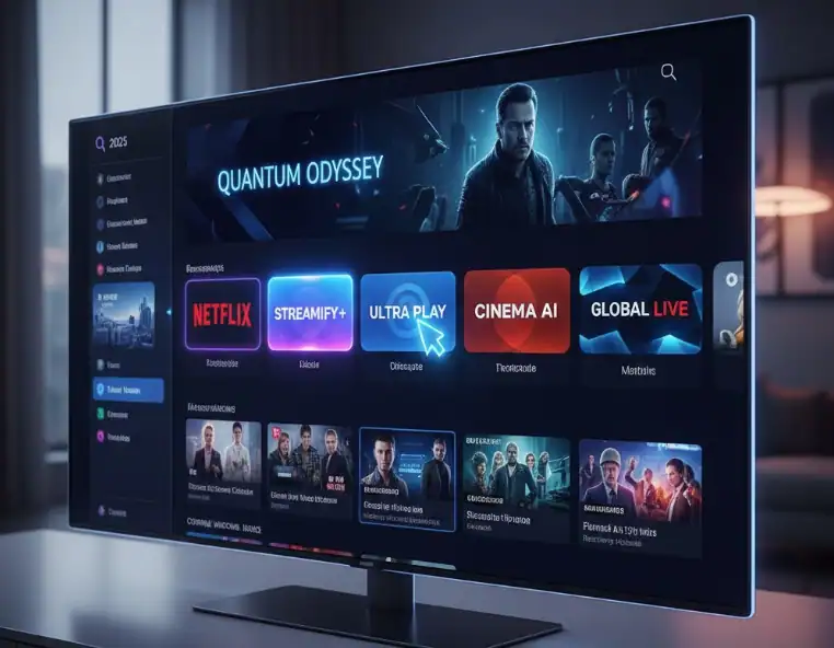smart tv interface 2025 streaming apps